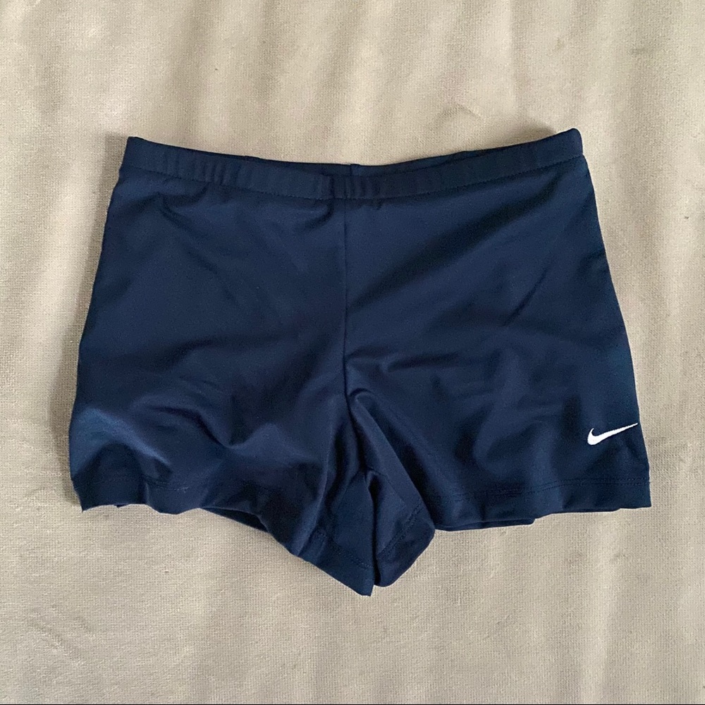 Nike Youth Girl navy blue spandex shorts
